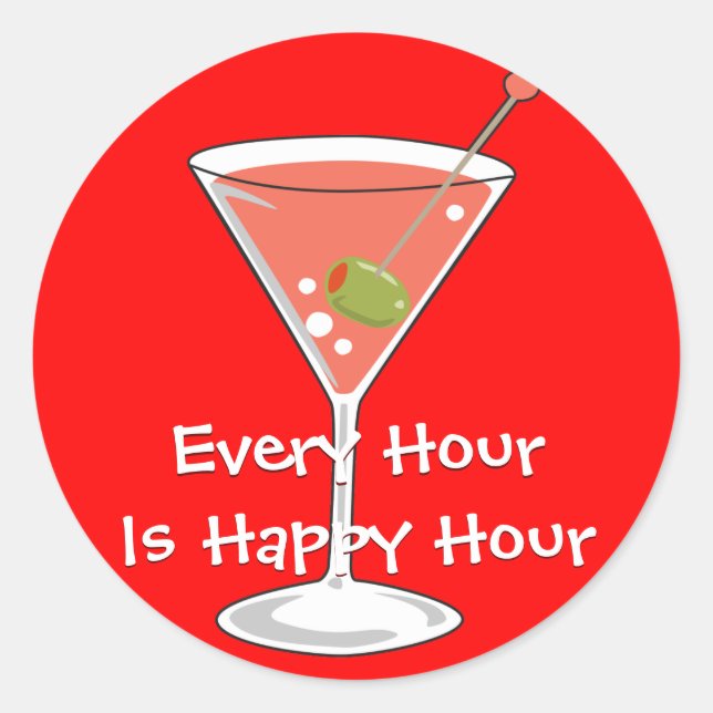 Adesivo Red Martini Sticker (Frente)