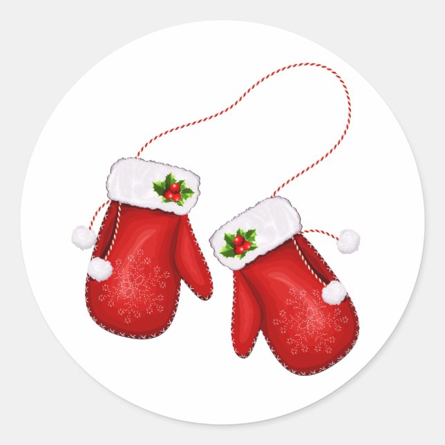 Adesivo Red Mittens (Frente)