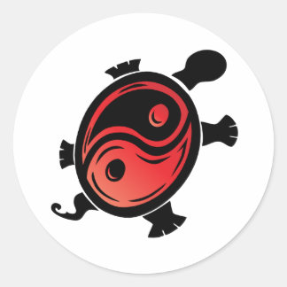 Adesivo Red-n-Black-Yin-Yang-Turtle