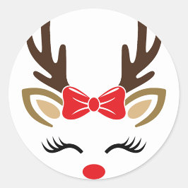 Adesivo Red Nose Reindeer