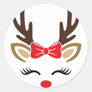 Adesivo Red Nose Reindeer