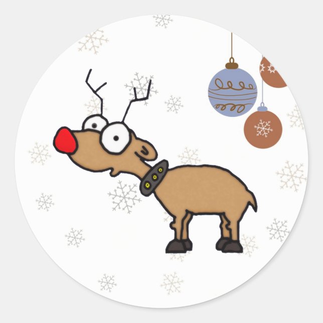 Adesivo Red Nosed Reindeer (Frente)