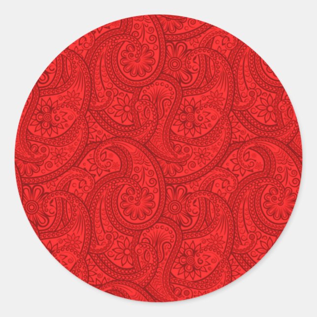 Adesivo Red Paisley (Frente)