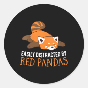 Adesivo Red Panda Love Facilmente Distraido Por Pandas Ver