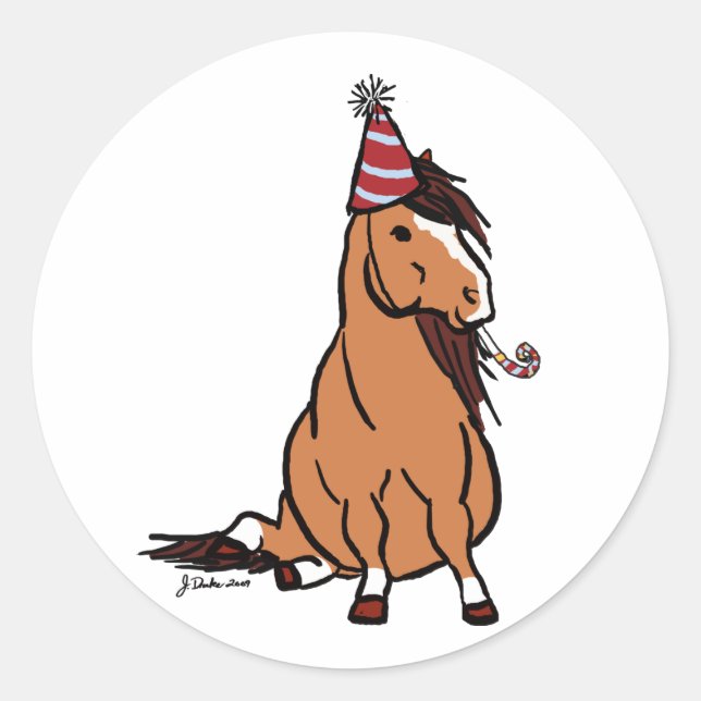 Adesivo Red Party Pony (Frente)