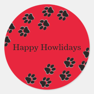Adesivo Red Paw Imprime Howlidays - Circle Sticker