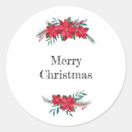 Adesivo Red Poinsettia Wreath