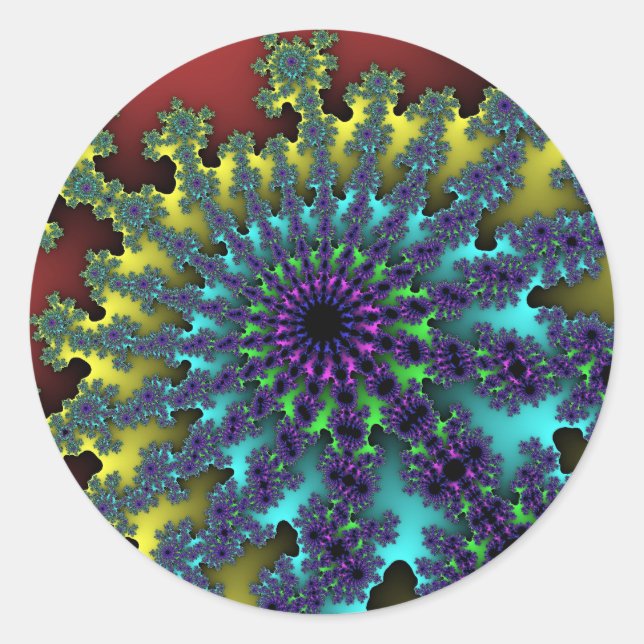 Adesivo Red Rainbow Burst (Frente)