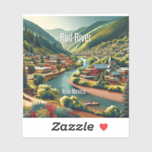 Adesivo Red River New Mexico 3 Inch Vinyl Sticker