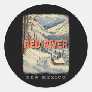 Adesivo Red River New Mexico Nm Skiing Extravaganza Sd778
