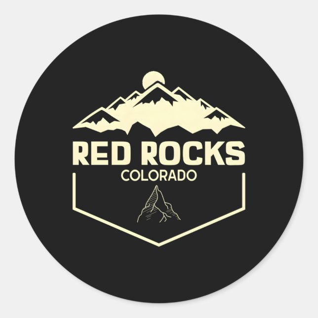 Adesivo Red Rocks Colorado Beauily Rocky Mounts (Frente)