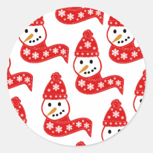 Adesivo Red Snowmen Escarpagem Stickers