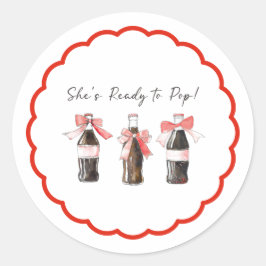 Adesivo Red Soda Baby Ready to POP 3" Round Sticker