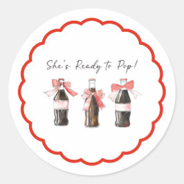 Adesivo Red Soda Baby Ready to POP Round Sticker
