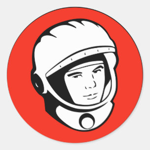Adesivo Red Soviet Cosmonaut Sticker