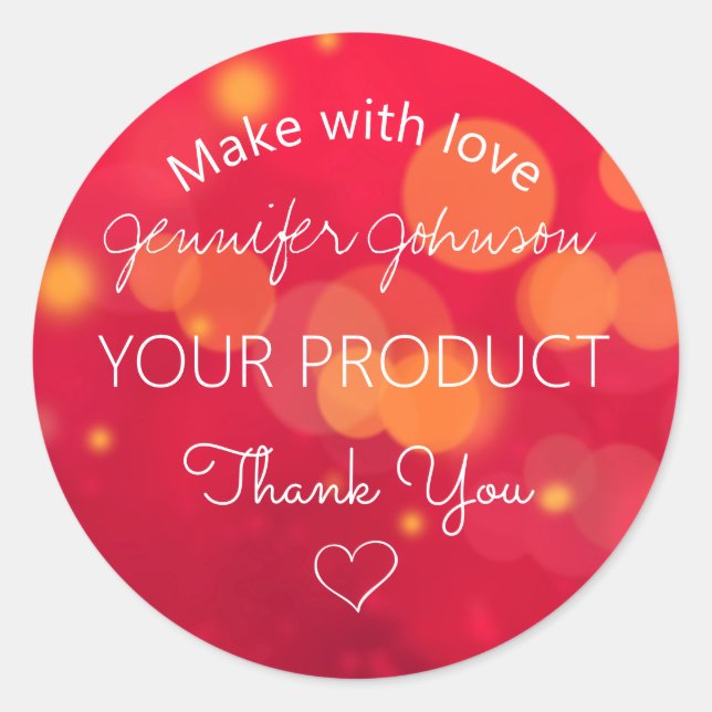 Adesivo Red Sparkle (Frente)