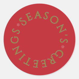 Adesivo Red Sticker- Gold Typography