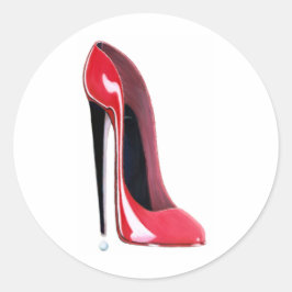Adesivo Red Stiletto High Heel Calçado Art