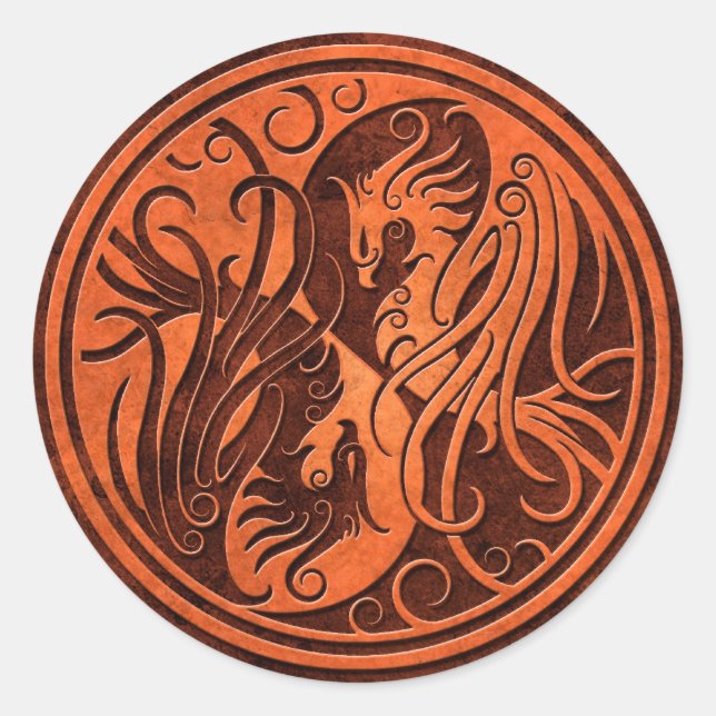 Adesivo Red Stone Yin Yang Phoenix (Frente)