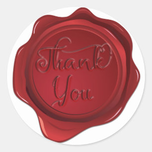 Adesivo Red Wax Seal Sweet 16 Partido Casamento Elegante