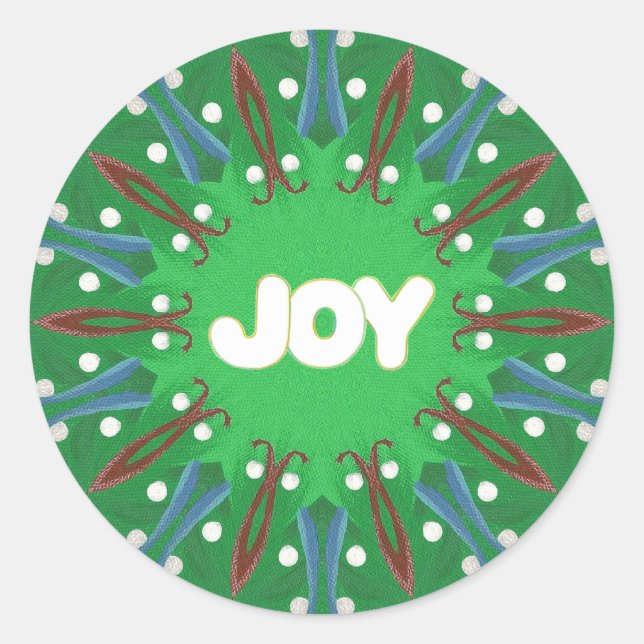 Adesivo Red White Blue Joy Kaleidoscope Patriótico (Frente)