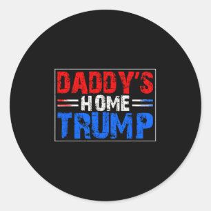 Adesivo Red White Blue Trump Daddys Home Trump Patriótico