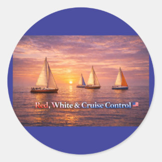 Adesivo Red White & Cruise Control Poster | Funny Patrioti