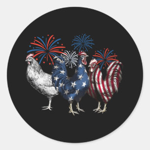 Adesivo Red White E Blue 4 De Julho Americano