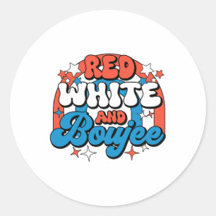 Adesivo Red White E Boujee 4 De Julho, Pat Americano