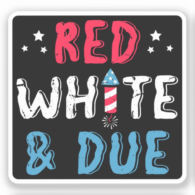 Adesivo Red White E Devido, Presentes De Anúncio De Gravid (Frente)