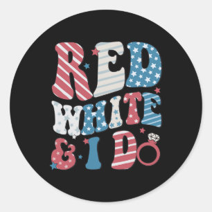 Adesivo Red White E Eu Fazemos A Noiva 4 De Julho Bandeira