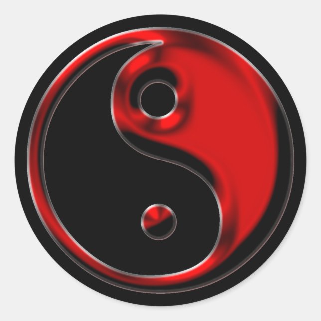 Adesivo Red Yin Yang (Frente)