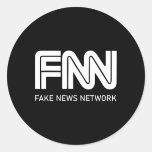 Adesivo Rede de Notícias Falsas da Fnn Trump