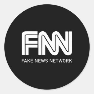 Adesivo Rede de Notícias Falsas da Fnn Trump