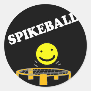 Adesivo Rede engraçada de Spikeball com arte da cara do