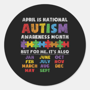 Adesivo Rede Nacional de Autismo Mês de Crianças Autistas