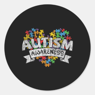 Adesivo Rede Nacional de Autismo Mês de Crianças Autistas