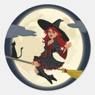 ADESIVO REDHEADED HALLOWEEN WITCH