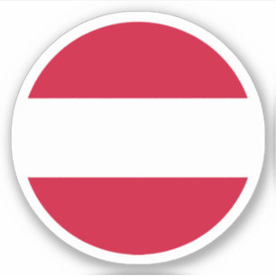 Adesivo Redondo Bandeira da Áustria