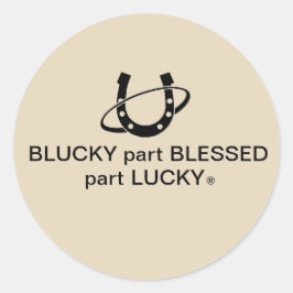 Adesivo redondo, brilhante, grande 3 polegadas (6 