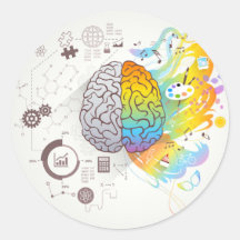 Adesivo redondo clássico