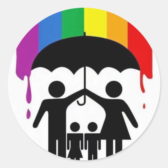 Adesivo redondo clássico (Frente)