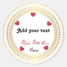 Adesivo redondo clássico