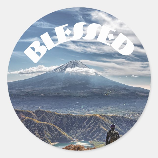 Adesivo Redondo Clássico Bendito (Frente)