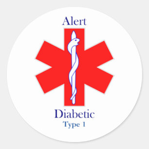 Adesivo redondo clássico, brilhante, grande, de 3