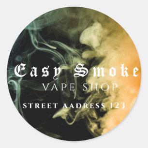 Adesivo Redondo Clássico da Corolful Smoke Vape Sh