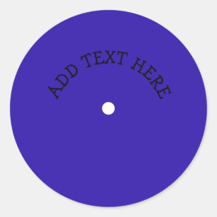 Adesivo redondo clássico de álbum personalizado