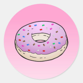 Adesivo Redondo Clássico de Donut