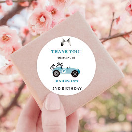 Adesivo redondo clássico de Festa de aniversário d