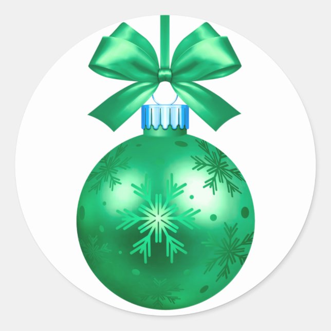 adesivo redondo clássico de ornamentação do feliz  (Frente)